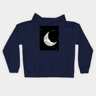 Starry Night Illustration Kids Hoodie